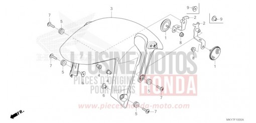 KOTFLUEGEL, VORNE CB650RACT de 2026
